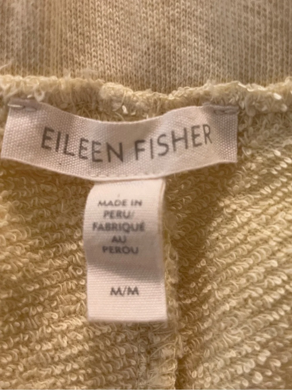 Eileen Fisher 2-piece soft yellow lounge set - Picture 6 of 14